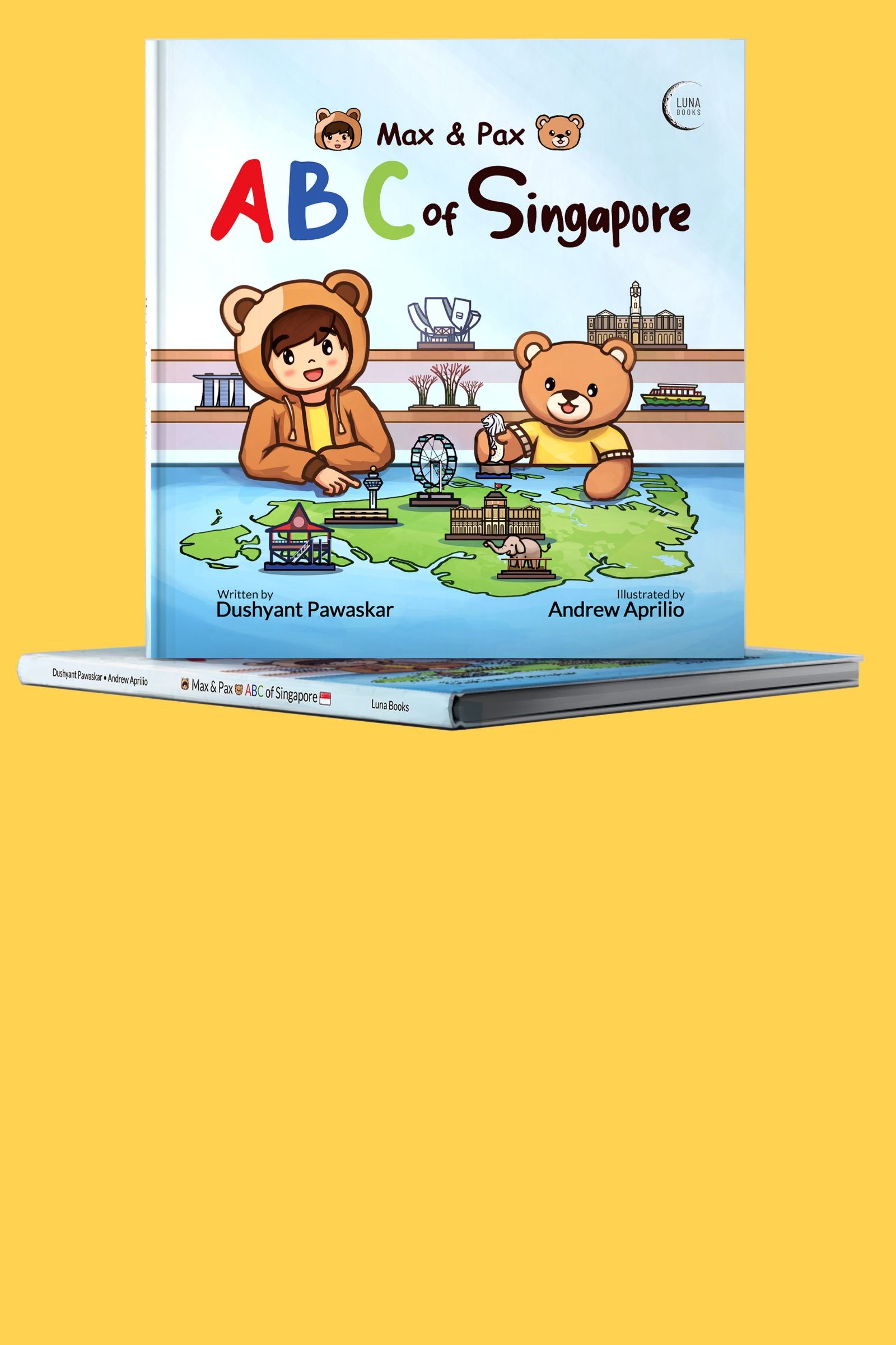 3D rendering of "Max & Pax: ABC of Singapore"