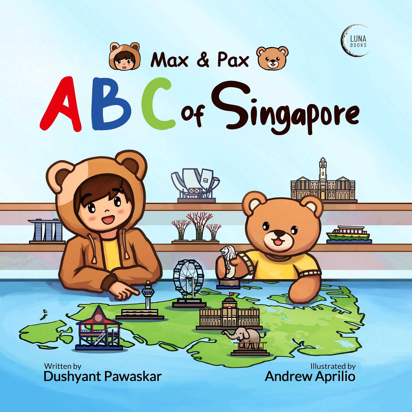 Front cover of "Max & Pax: ABC of Singapore"